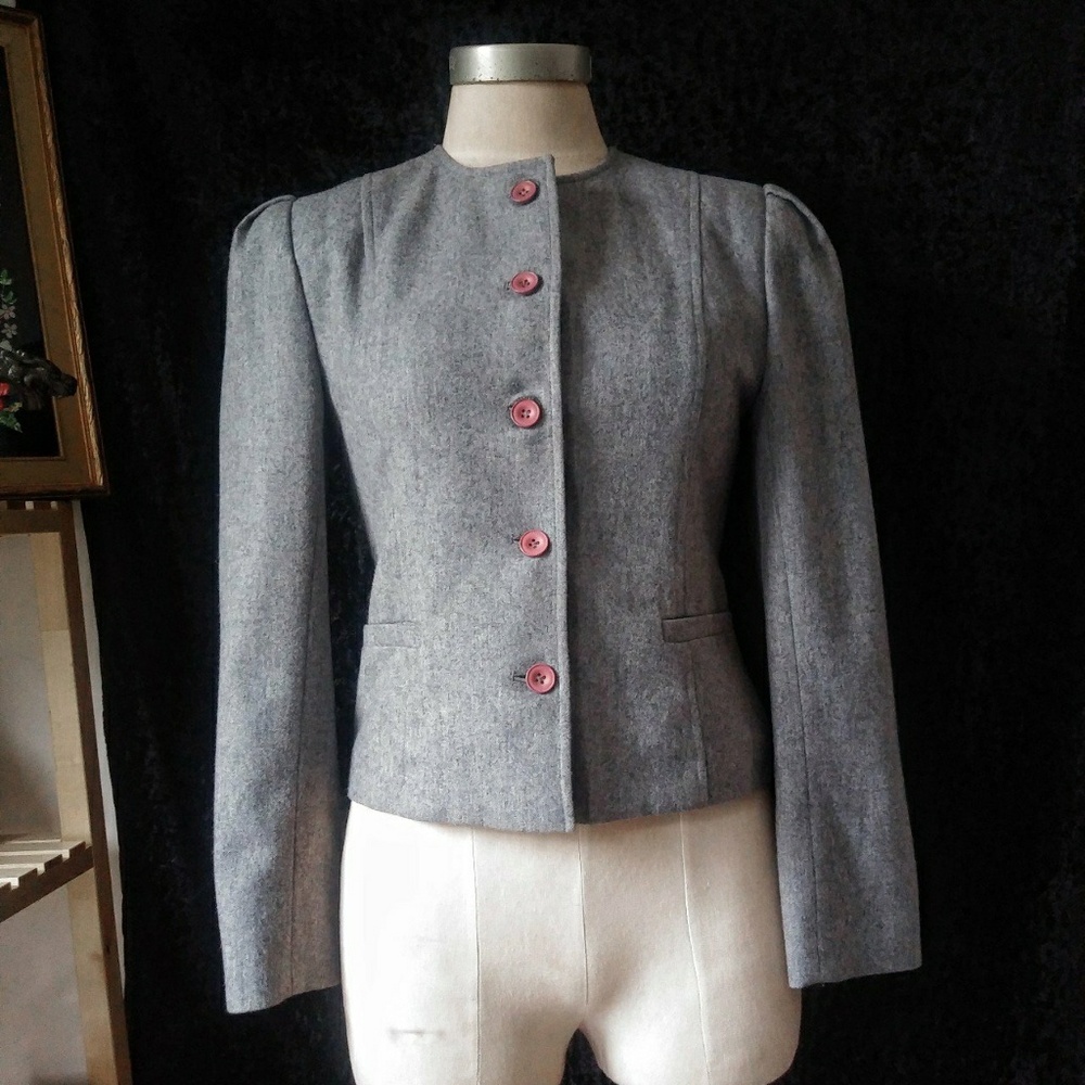 Grey button-up jacket - Picture 3 of 6